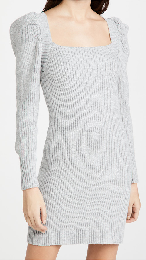 wayf lucca midi gathered dress
