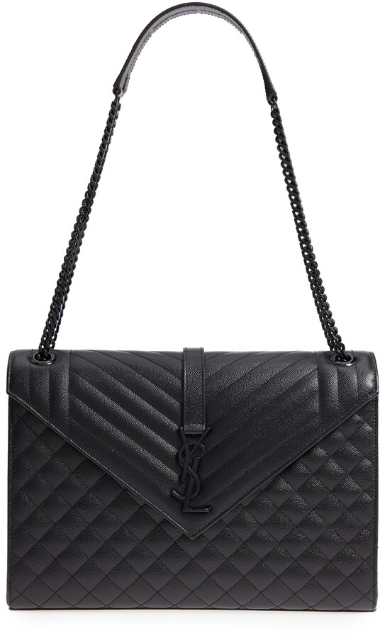 Saint Laurent Large Envelope Calfskin Shoulder Bag ShopStyle