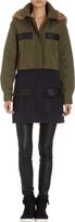 Thumbnail for your product : Barneys New York Colorblocked Parka With Faux-Fur Hood-Multi
