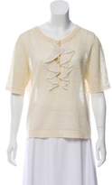 Thumbnail for your product : Chloé Ruffle Trim Knit Top