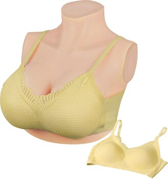 Teardrop Silicone Breast Forms F Cup Self-adhesive Boobs CD TG Bra  Enhancers