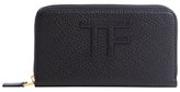 Thumbnail for your product : Tom Ford black signature embossed leather continental wallet