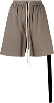 Drawstring Side-Slit Shorts 