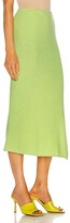 Thumbnail for your product : The Elder Statesman Heavy Slit Skirt in Green