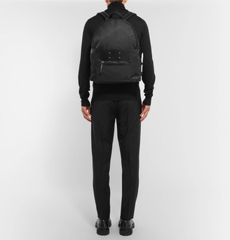 Maison Margiela Leather-Trimmed Nylon Backpack