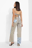 Thumbnail for your product : boohoo Bandana Patchwork Boyfriend Jeans