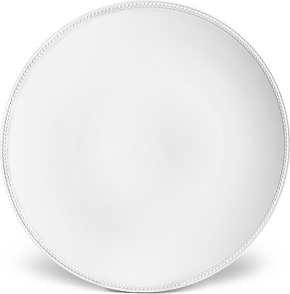 L'OBJET Soie Tressee White Charger