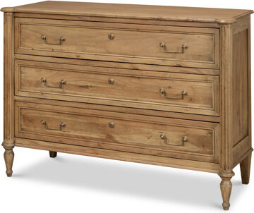 Sarreid Ltd. Chamberlain Solid Wood 3-Drawer Accent Chest