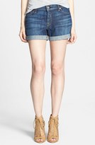 Thumbnail for your product : 7 For All Mankind Slouchy Roll Cuff Denim Shorts (Nouveau New York Dark)