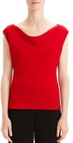 Thumbnail for your product : Theory Draped Boat-Neck Crepe Top