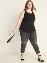 Thumbnail for your product : Old Navy Luxe Plus-Size Scoop-Neck Swing Tank Top