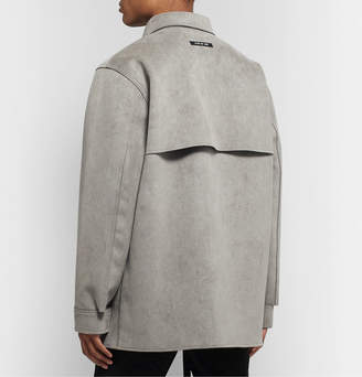 Fear Of God Oversized Faux Suede Shirt Jacket