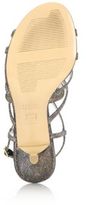 Thumbnail for your product : Stuart Weitzman Turning Up Shimmer Strappy Sandals