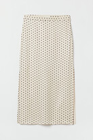 Thumbnail for your product : H&M Side-slit satin skirt