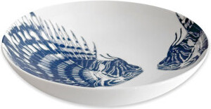 Caskata Spiky Fish Entrée Porcelain Bowl