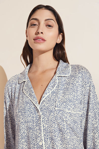 Eberjey Gisele Printed TENCEL™ Modal Long PJ Set