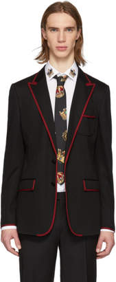 Dolce & Gabbana Black Jersey Blazer