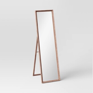 Threshold 18" x 65" Easel Mirror Classic Wood Collection Mid-Tone Brown