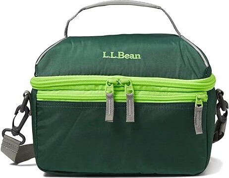 L.L.Bean Flip Top Lunch Box Handbags Black : One Size
