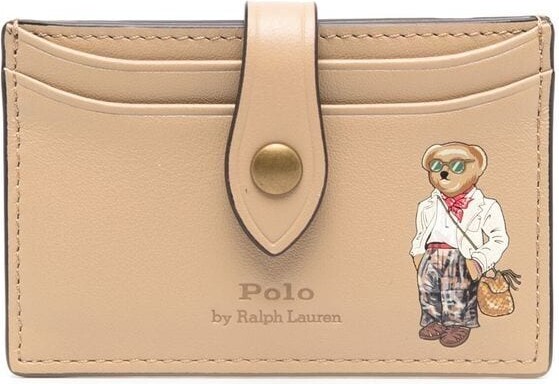 Polo Ralph Lauren Polo Bear leather cardholder - ShopStyle Wallets