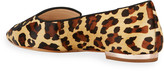 Thumbnail for your product : Sophia Webster Bibi Leopard-Print Calf Hair Butterfly Ballerina Flats