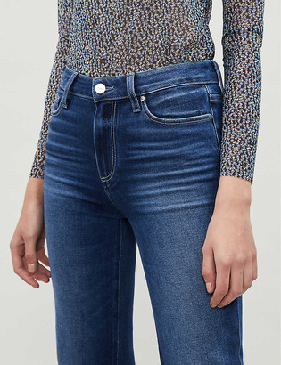 Paige Genevieve high-rise faded flared jeans