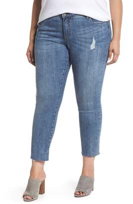 KUT from the Kloth Reese Distressed Ankle Straight Leg Jeans