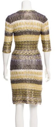 Oscar de la Renta Silk Sweater Dress