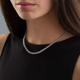 Thumbnail for your product : Zales 1/2 CT. T.W. Diamond "S" Tennis Necklace in Sterling Silver - 17"