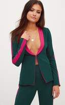 Thumbnail for your product : PrettyLittleThing Hot Pink Contrast Panel Blazer