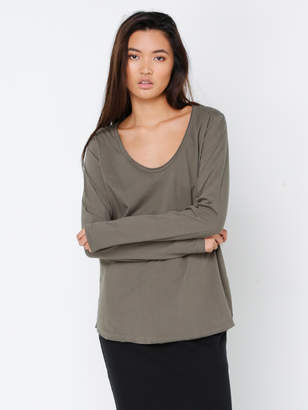 Nude Lucy Quinn Scoop Neck Long Sleeve T-Shirt