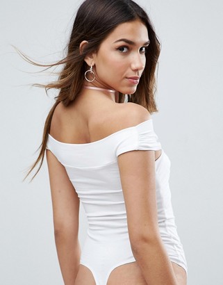 ASOS Off Shoulder Body With Wrap Front