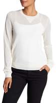 Thumbnail for your product : Theory Yulia D Crimp Sheer Knit Pullover
