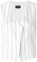 Giorgio Armani - pinstripe waistcoat 