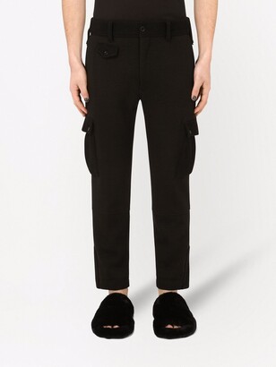 Dolce & Gabbana Mid-Rise Wool Cargo Trousers