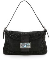 Thumbnail for your product : Fendi What Goes Around Comes Around Ricamo Sequin Baguette Bag