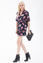 Thumbnail for your product : Forever 21 FOREVER 21+ Floral Print Satin Shirtdress