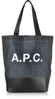 Thumbnail for your product : A.P.C. Axel Denim and Leather Tote Bag