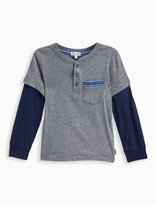 Thumbnail for your product : Splendid Little Boy 2Fer Jersey Long Sleeve Top