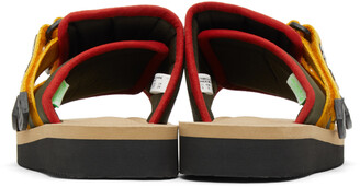 Suicoke Green & Beige KAW-CAB Sandals