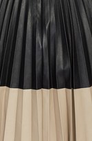 Thumbnail for your product : Robert Rodriguez Robert Rodriquez Pleated Leather Skirt