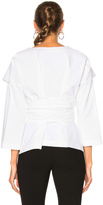 Thumbnail for your product : Rosetta Getty Cotton Faille Wrap Panel Jacket