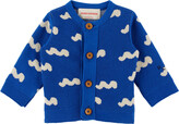 Thumbnail for your product : Bobo Choses Baby Blue Waves Cardigan