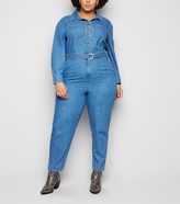 plus size denim jumpsuit uk