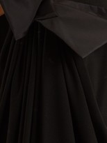 Thumbnail for your product : Saint Laurent Bow-embellished Strapless Crepe Dress - Black
