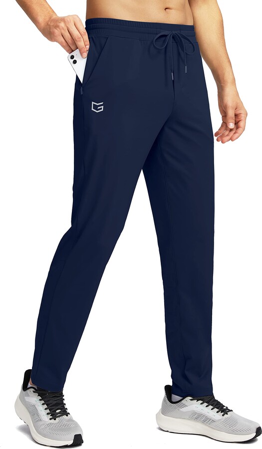 G Gradual Men's Golf Joggers Pants with Zipper Pockets Stretch