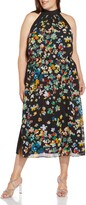 Thumbnail for your product : Adrianna Papell Floral Chiffon Midi Dress