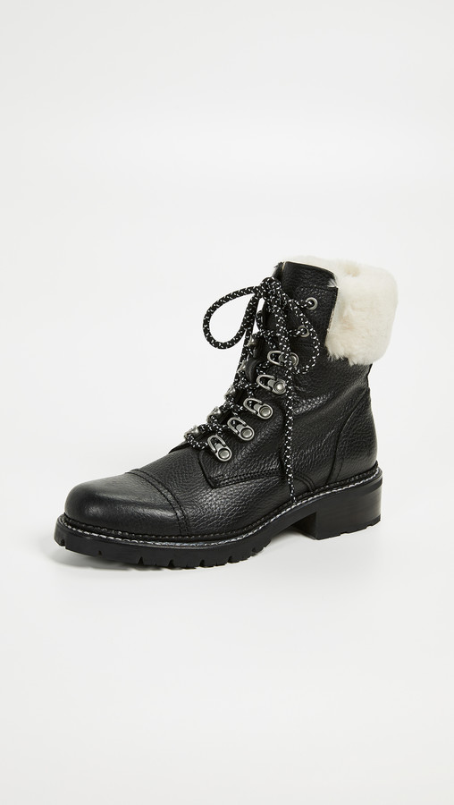 frye samantha shearling hiker boots