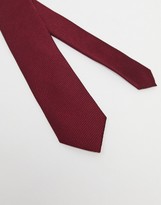 Thumbnail for your product : Topman tie & pocket square in burgundy
