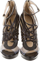 Thumbnail for your product : John Galliano Woven Leather Sandals